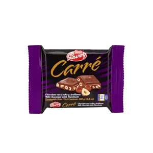 Chocolate Savoy con Leche y Avellanas Carré 100gr